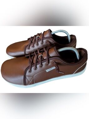 Hobibear Unisex Shoes Minamalist Wide Toe Brown Comfort Size 44 USA W 12 Men 11